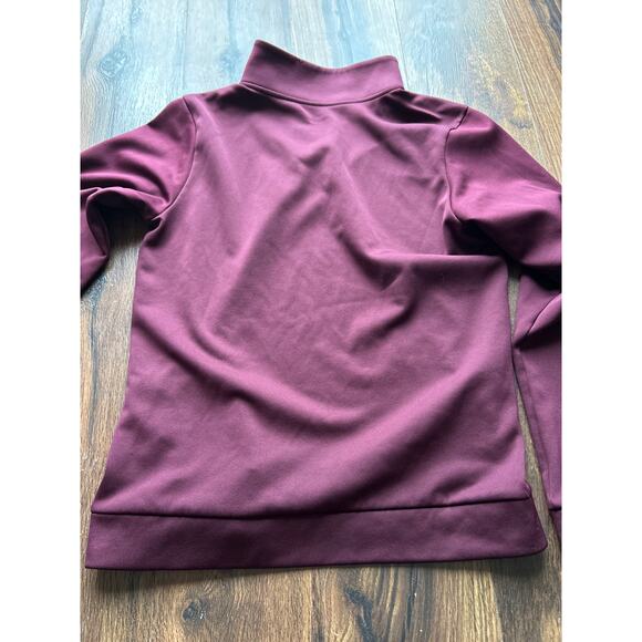 Under Armour 1/4 Zip Sweatshirt Youth Lg Gray Burgundy Loose Fit Fleece Lot of 2 - Picture 10 of 10